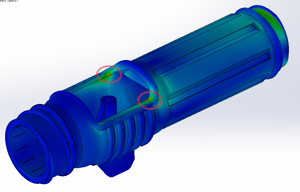 Stress concentrations in FEA