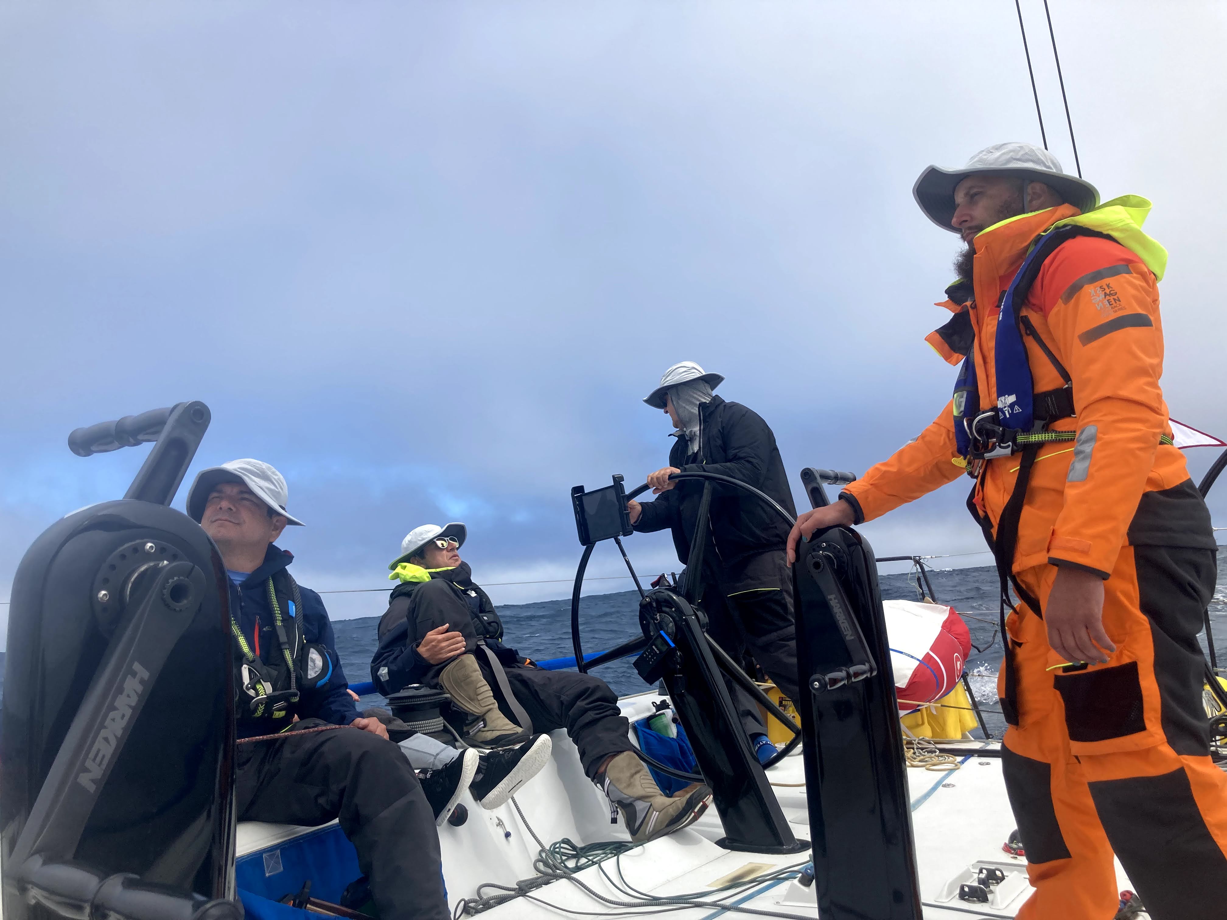 Sailing off the coast