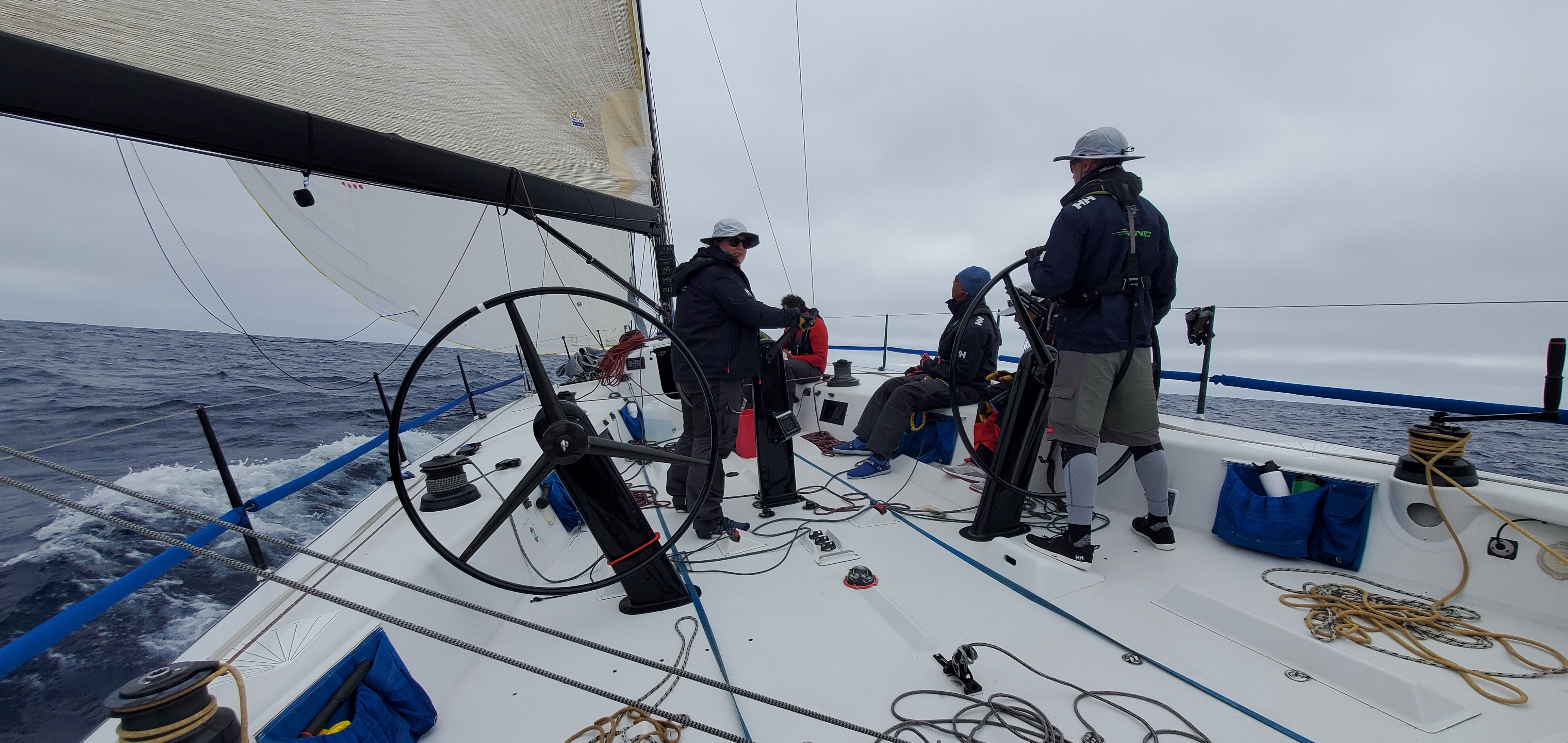 Sailing off the coast